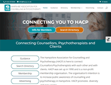Tablet Screenshot of hacp.co.uk